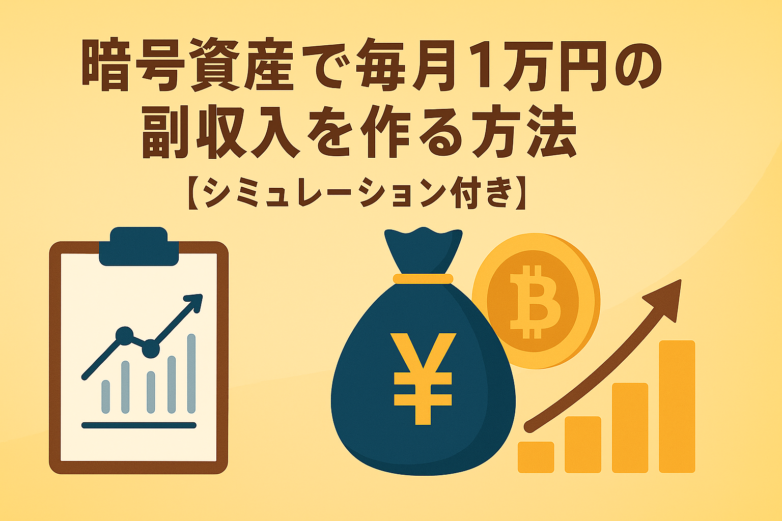 暗号資産で月1万円