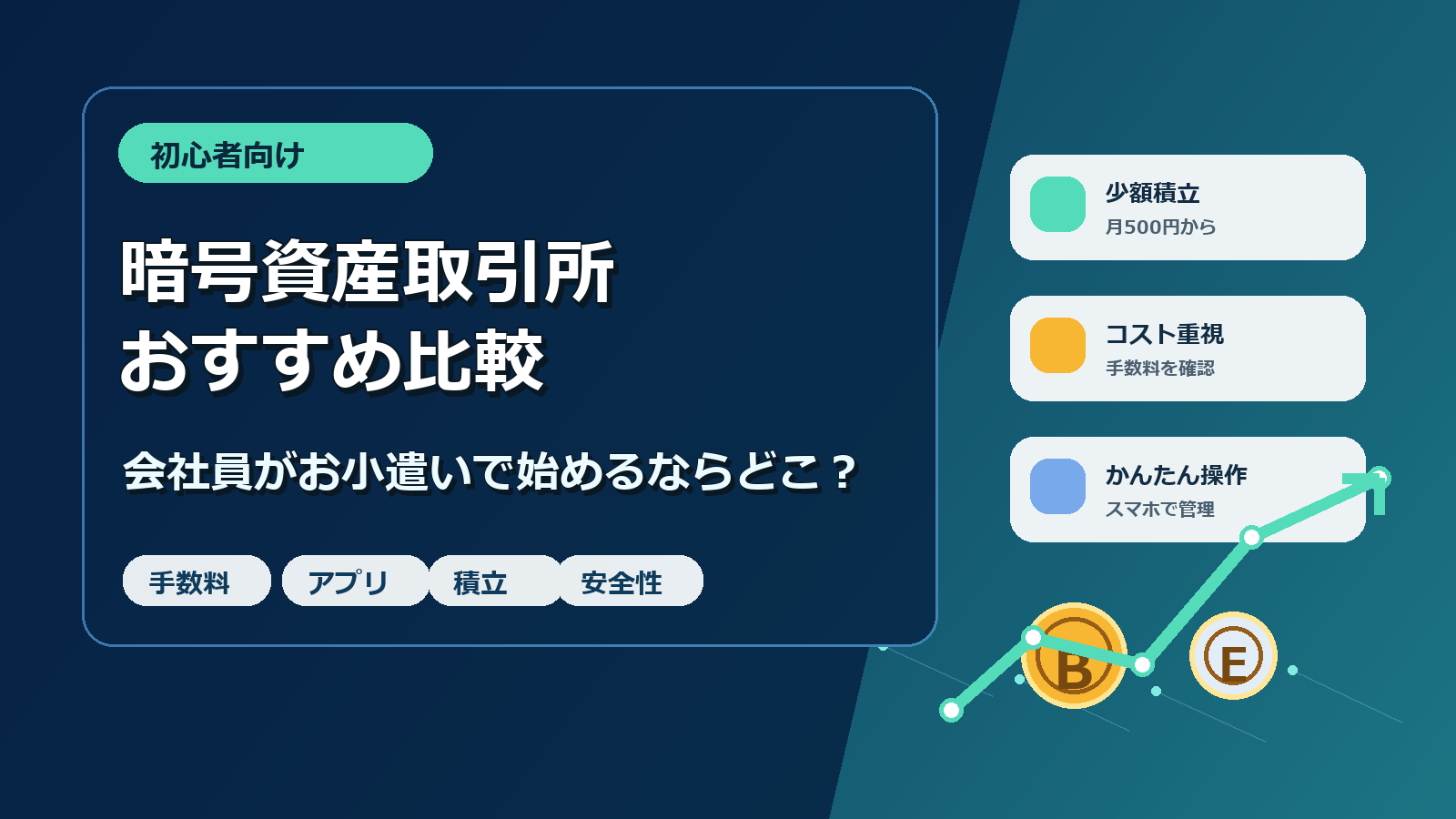 暗号資産取引所おすすめ比較 会社員がお小遣いで始めるならどこ