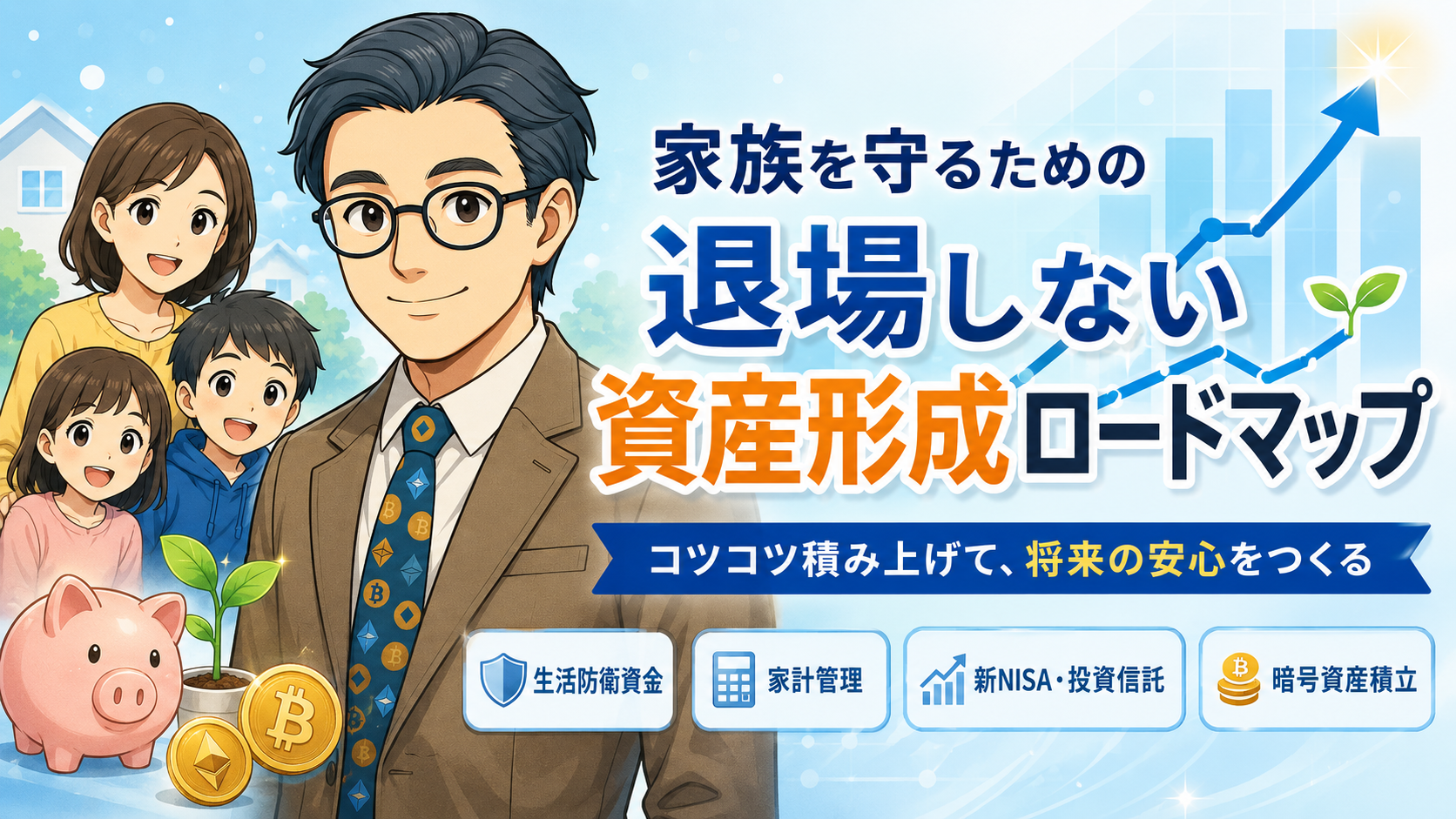 家族を守るための退場しない資産形成ロードマップのアイキャッチ画像