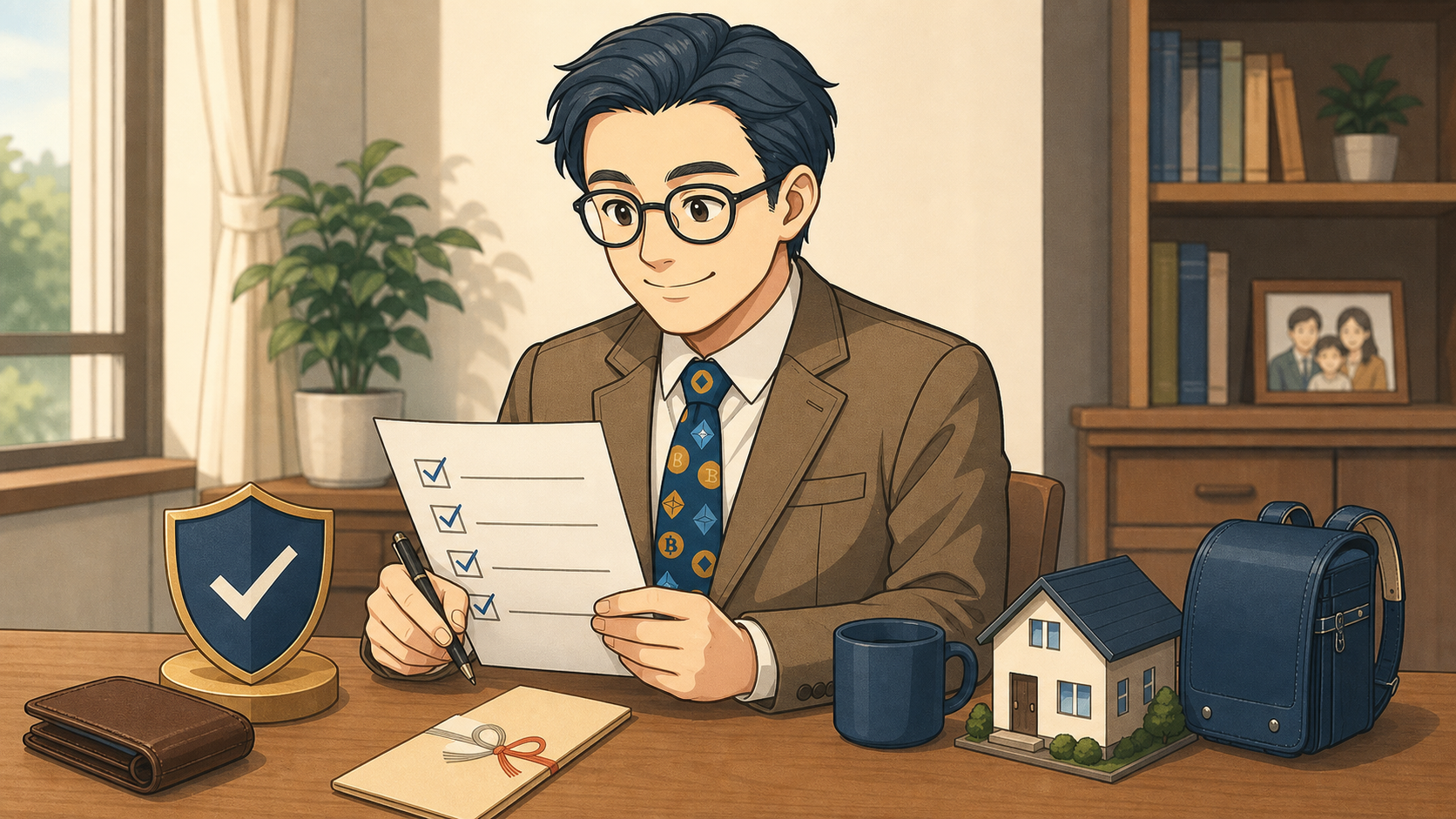 ボーナスを新NISAに回す前の家計チェックリストのイラスト