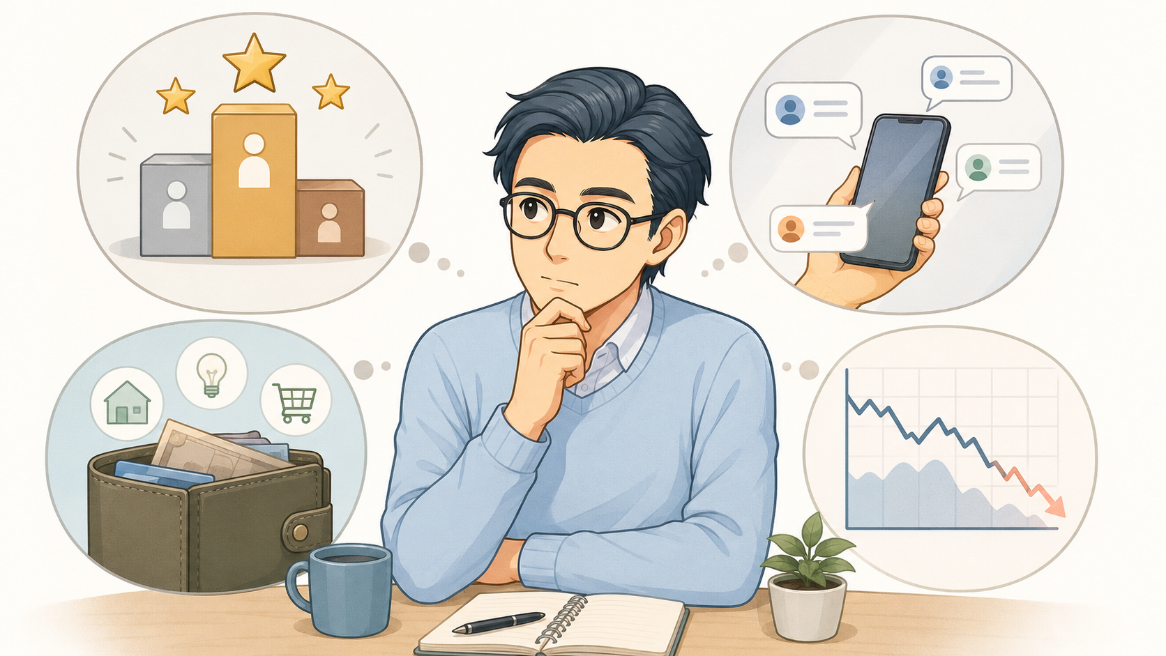 投資信託の失敗例とリスクを考える初心者