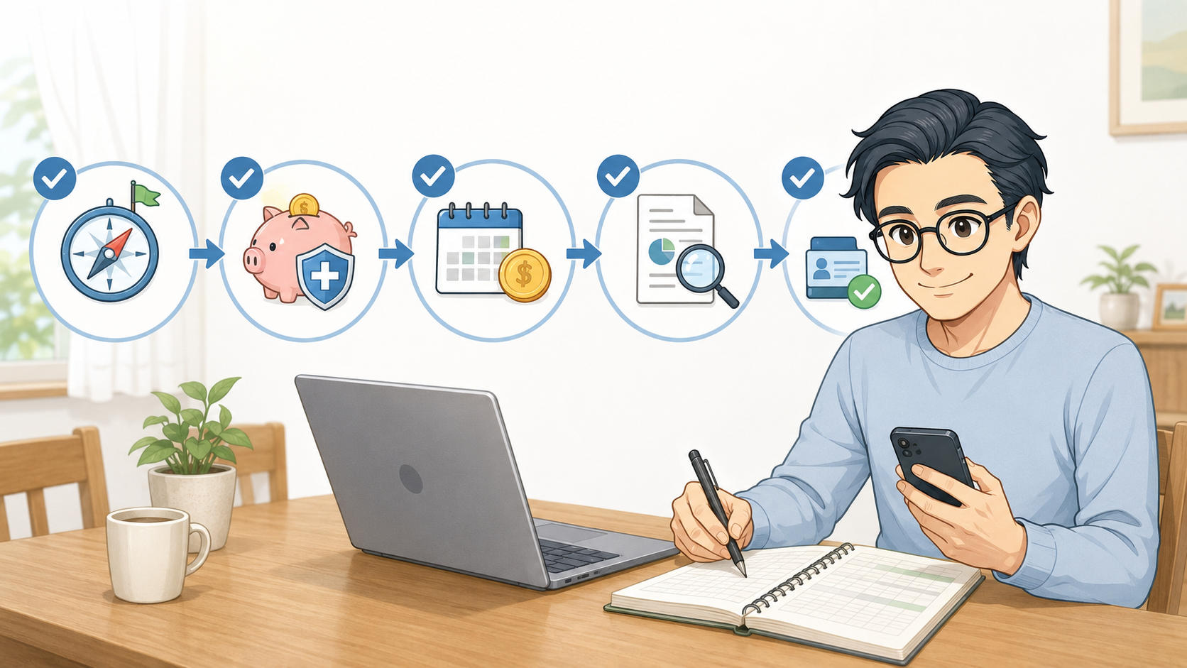 投資信託を始める前に確認したい5つの手順