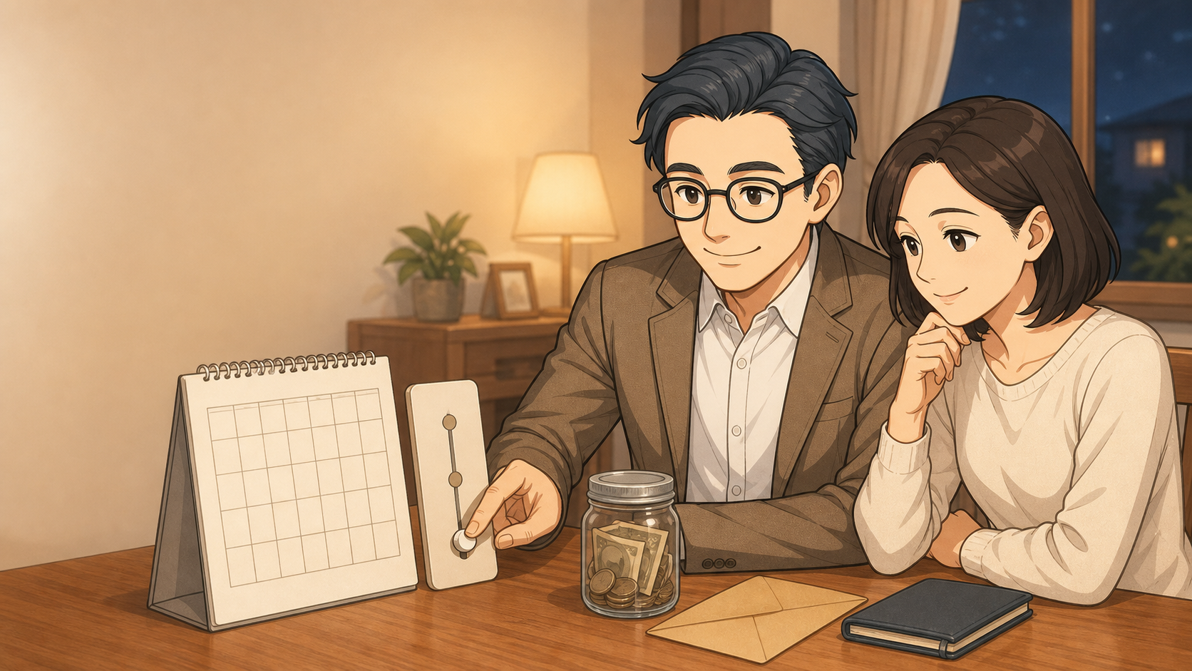 家計の変化に合わせ新NISAの積立額を見直すBC父さんと妻