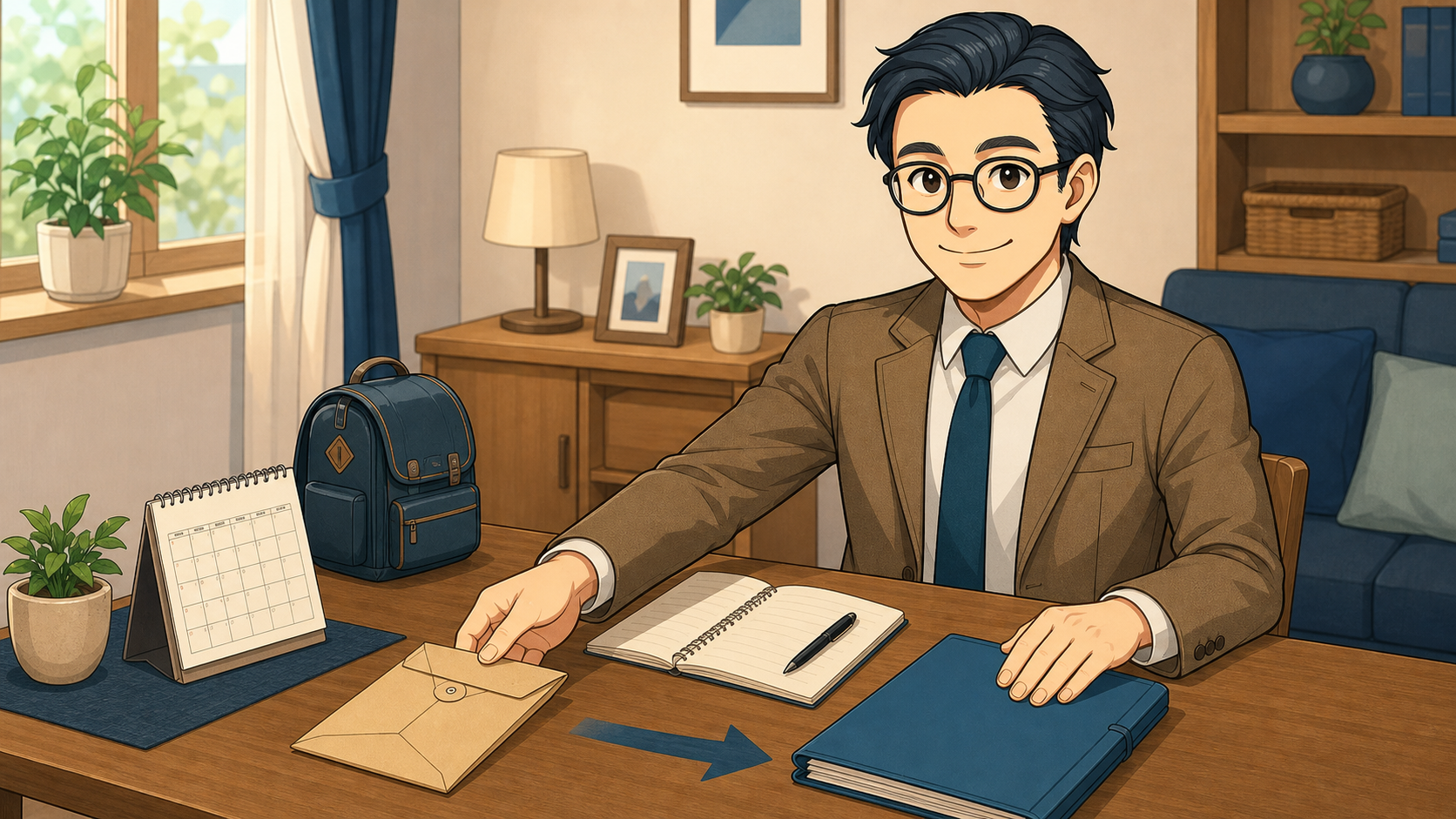 予定支出と長期投資のお金を分けて考えるイラスト