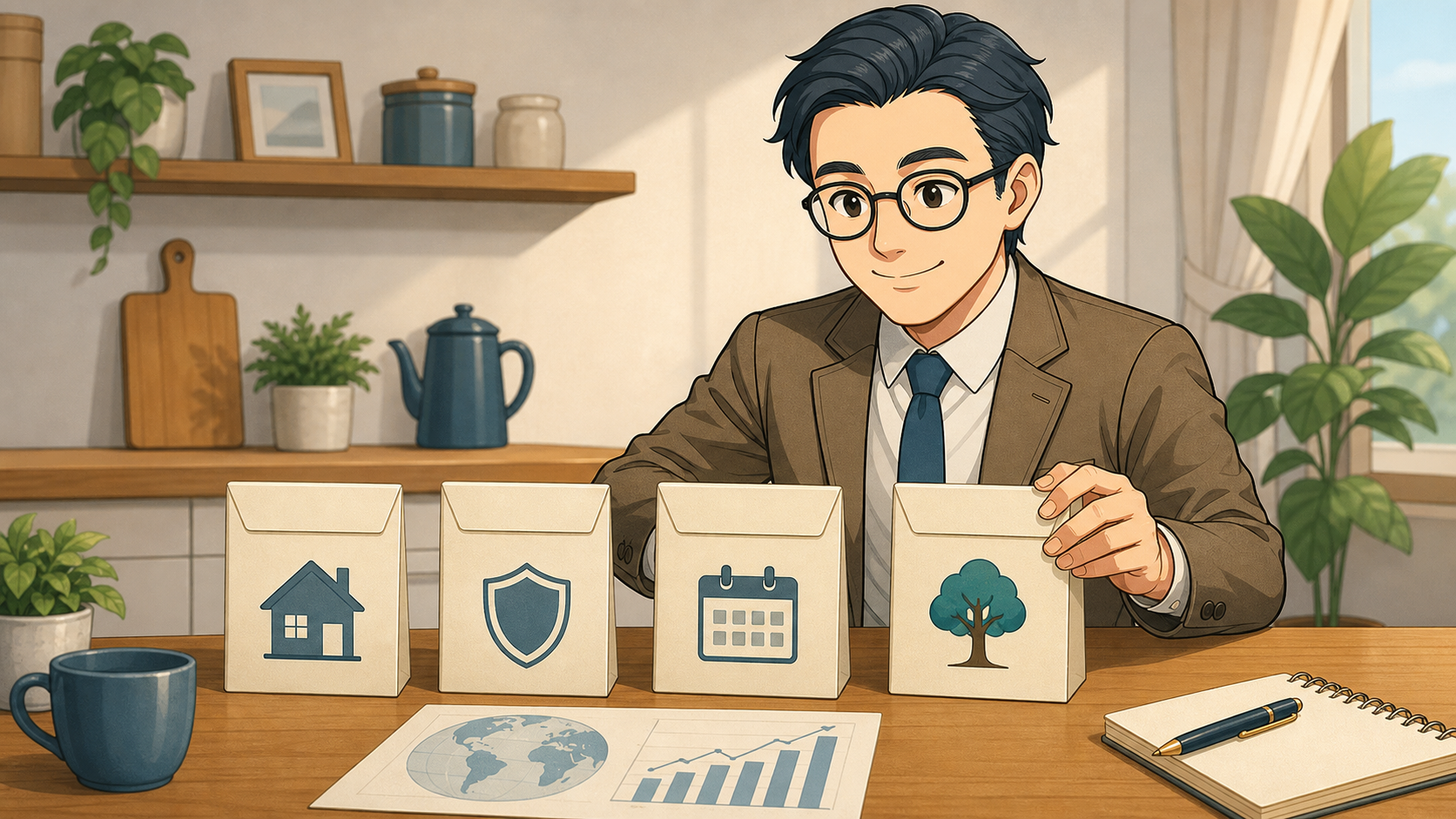 生活費・備え・予定支出・長期積立を分けて考えるブロックチェーン父さん