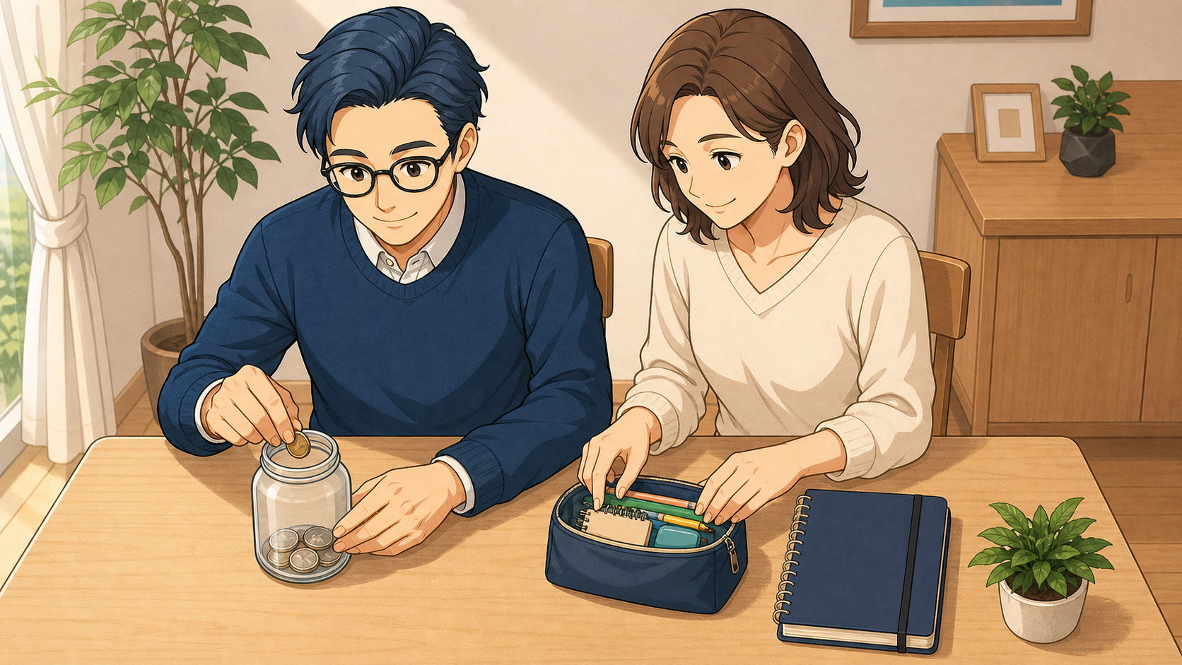 生活防衛資金と教育費を分けて確認するブロックチェーン父さん夫妻
