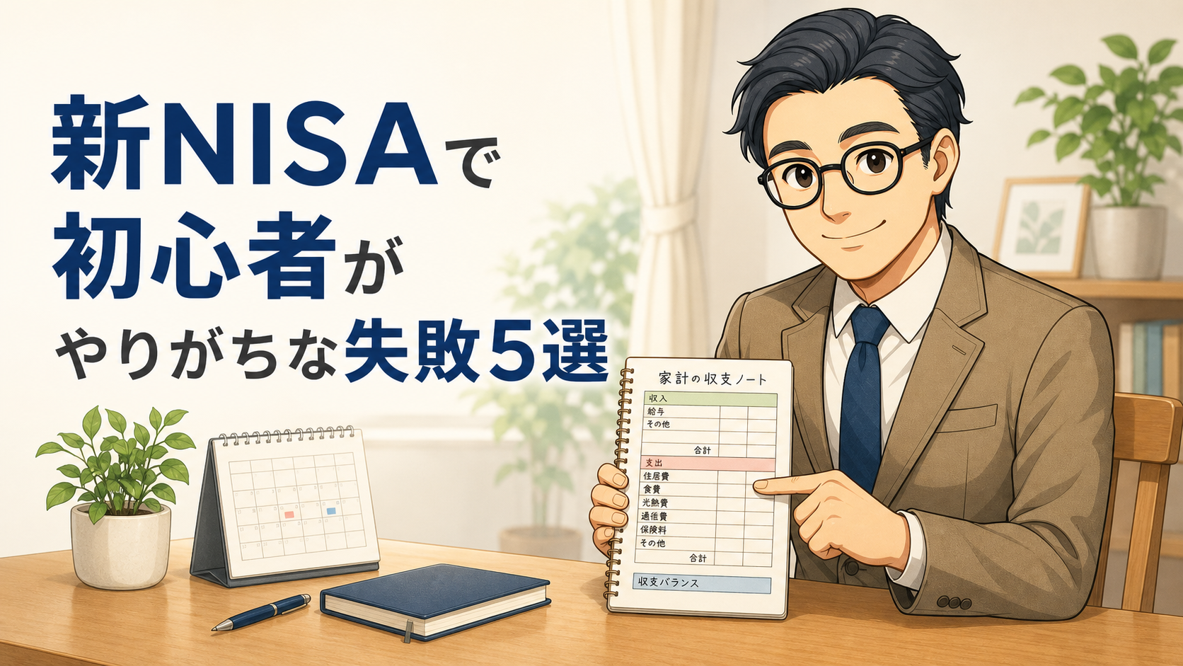 新NISAで初心者がやりがちな失敗5選を家計簿とともに解説するブロックチェーン父さん