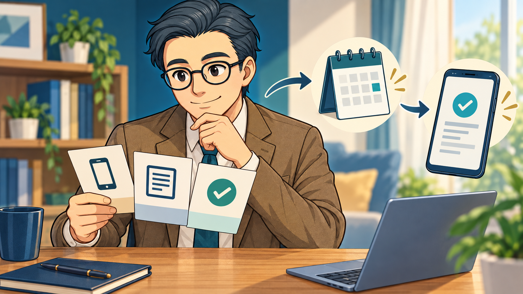 契約条件を比較して変更後の請求と通信状況を確認するイメージ